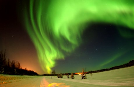 Alaska Atmosphere Aurora photo