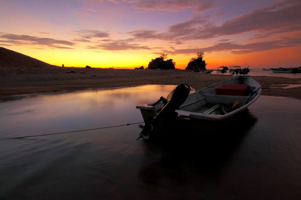 Boats Dawn Dusk