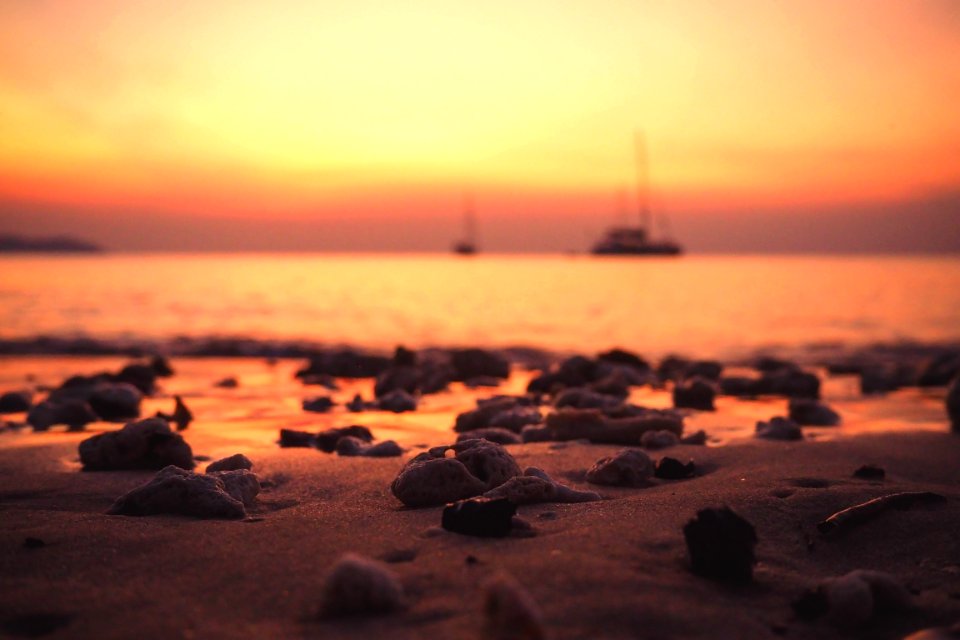 Beach Blur Boat
