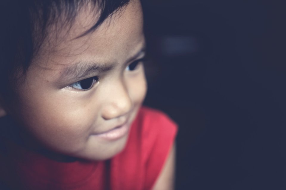 Closeup Photo Of Toddlers Wearing Red Tank Top photo