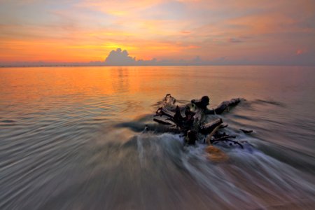 Calm Clouds Dawn photo