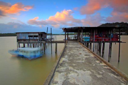 Beach Boat Bridge