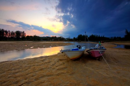 Beach Dawn Dusk