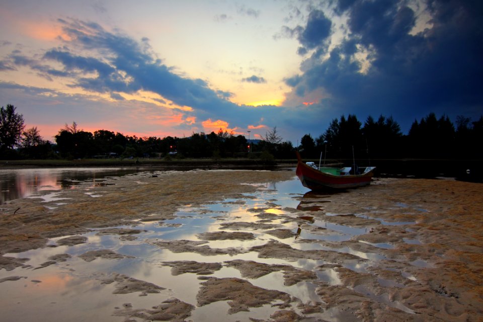 Beach Boat Dawn