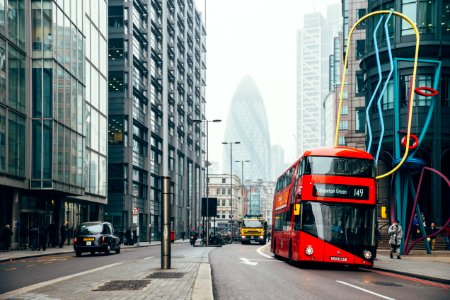 Architecture Buildings Bus photo