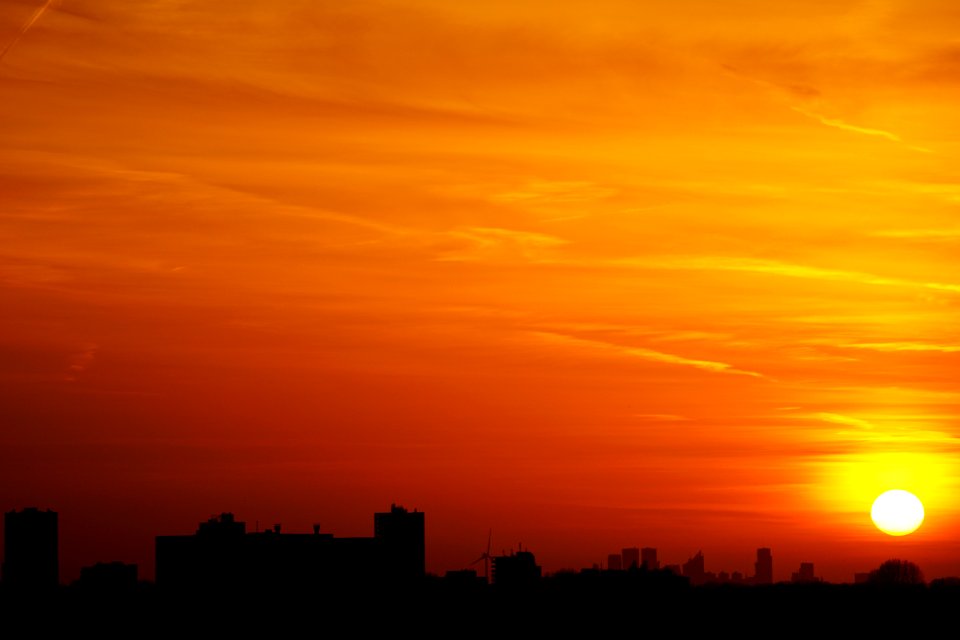 Backlit Bright City