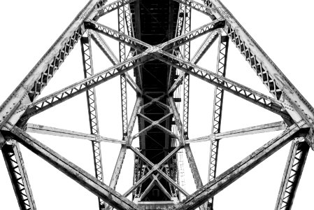 Architecture Black-and-white Bridge photo