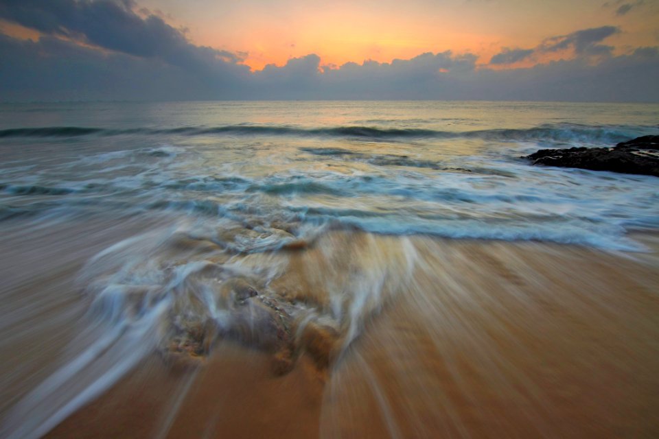 Backlit Beach Clouds