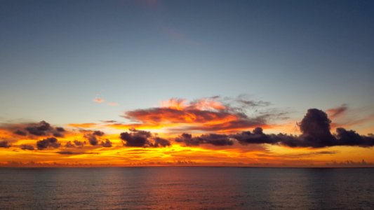 Beach Clouds Dawn photo