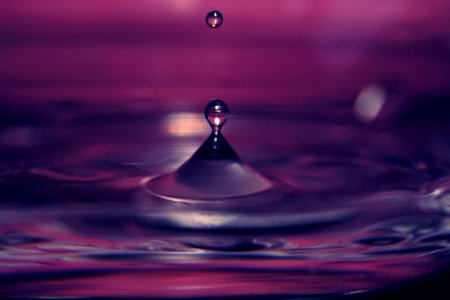Clean Close-up Drop