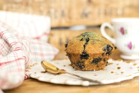 Baked Blueberry Cupcake photo