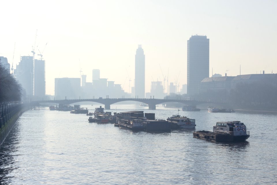 Boat Bridge Buildings photo