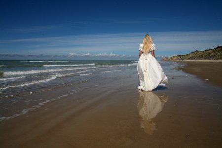 Beach Blond Bride photo