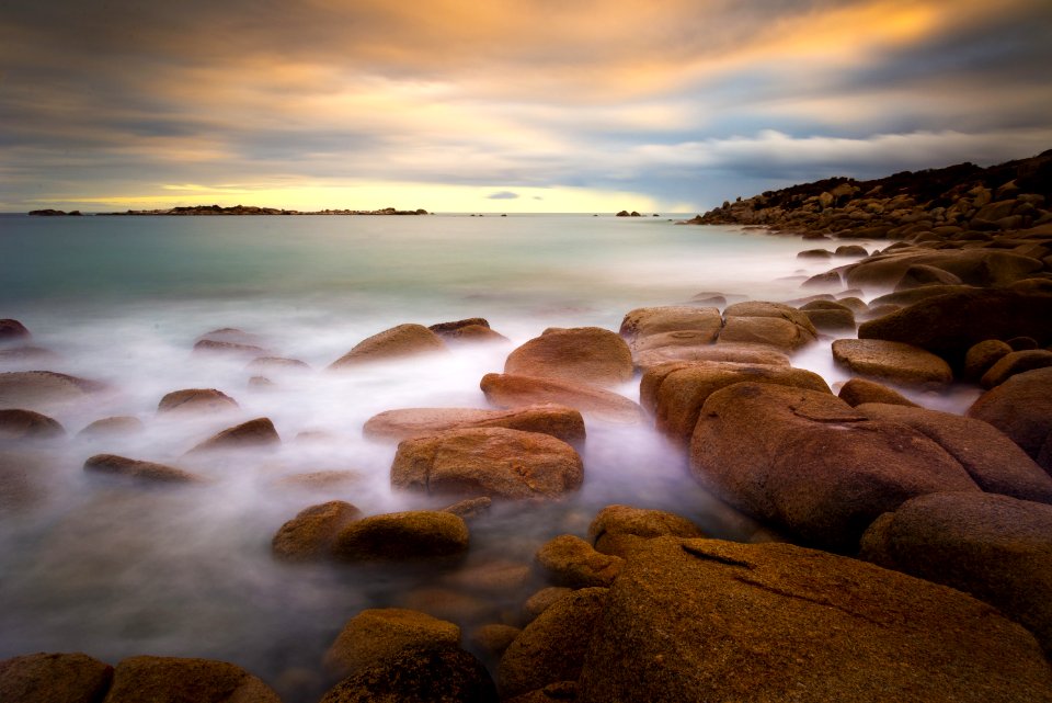 View Of Rocks On Beach photo