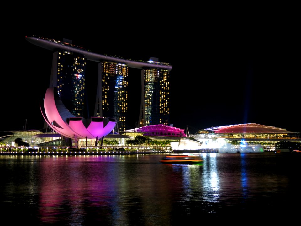 City Lit Up At Night