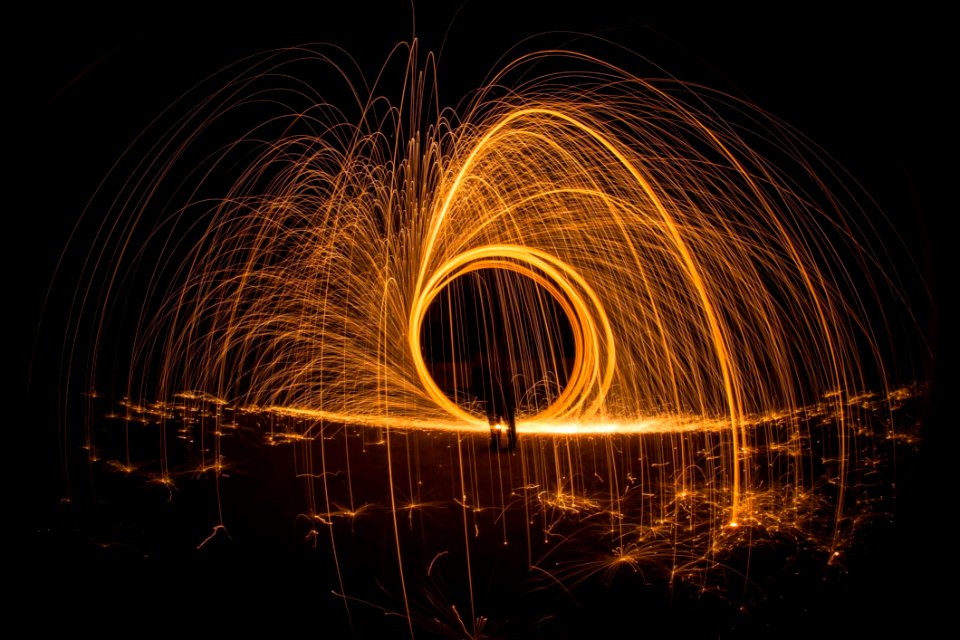 Light Painting At Night