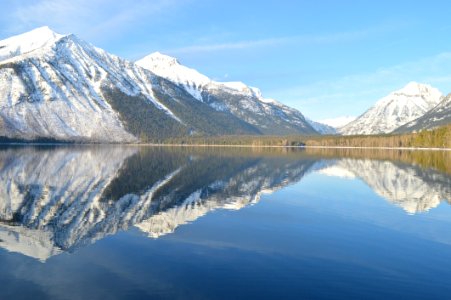 Reflection Of Mountains In Lake Against Sky