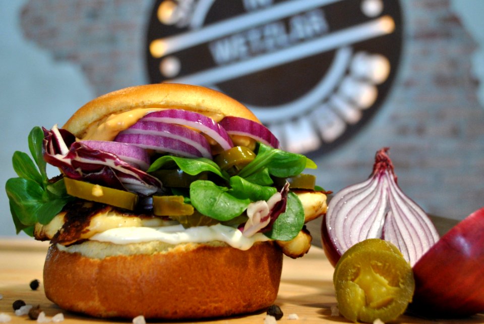 Close-up Of Healthy Burger