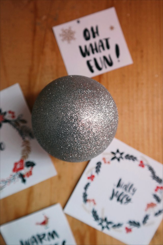 Close-up Of Christmas Ornaments On Table