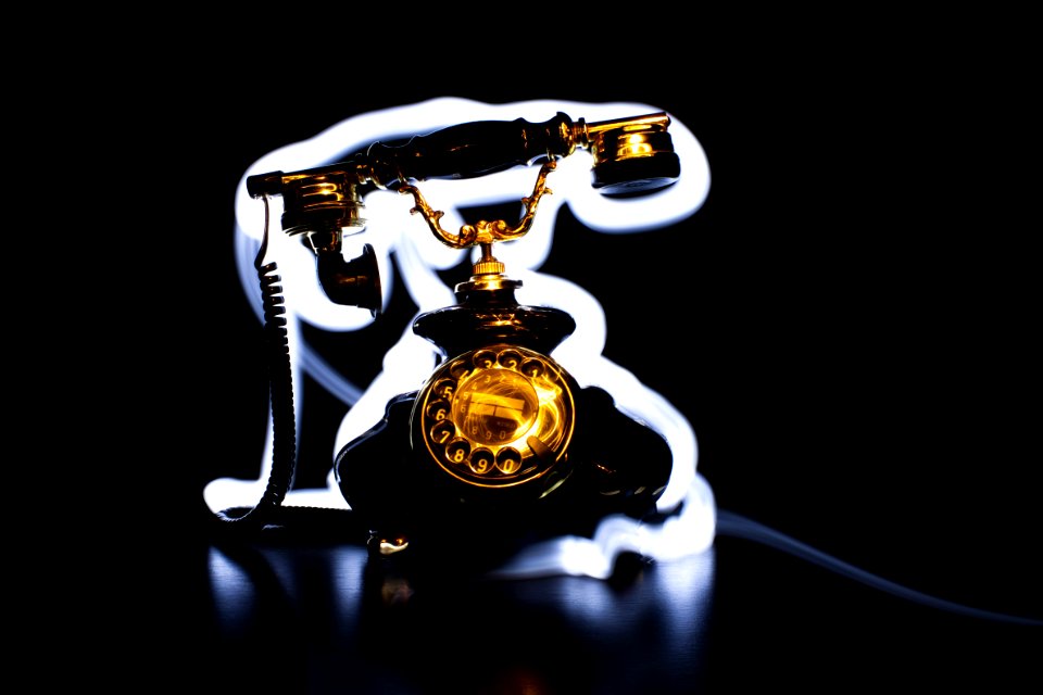 Close-up Of Camera Against Black Background