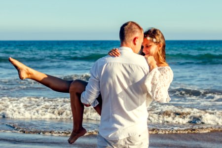 Adults Beach Couple