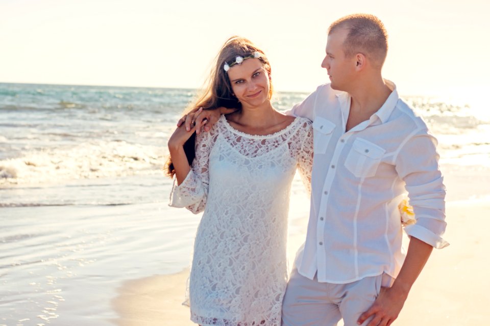 Beach Couple Happiness
