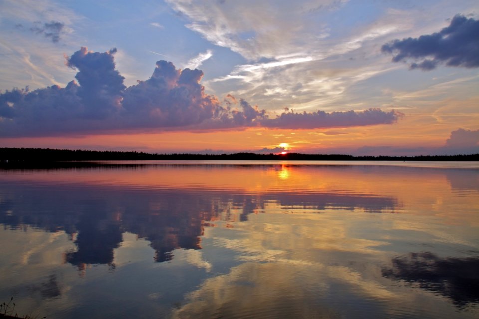 Beach Clouds Dawn photo