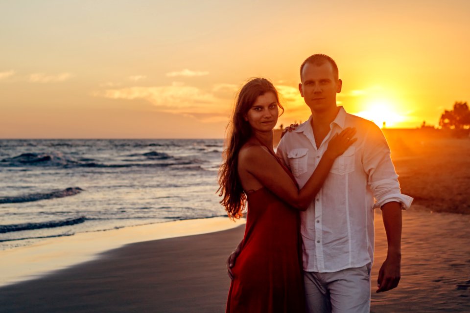 Affection Beach Couple