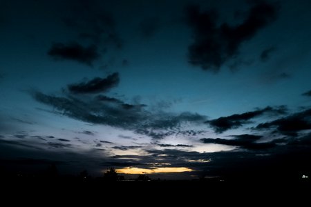 Backlit Clouds Dark photo