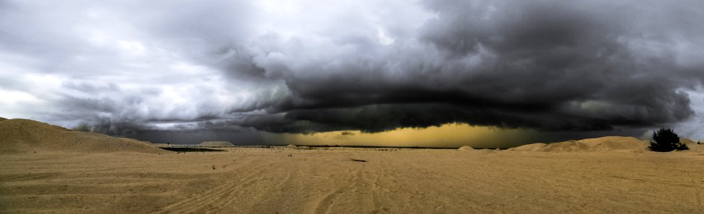 Clouds Dark Desert