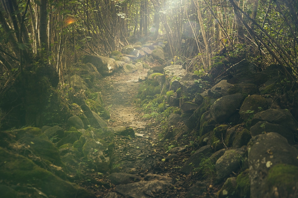 Rocks fairytale sunlight photo