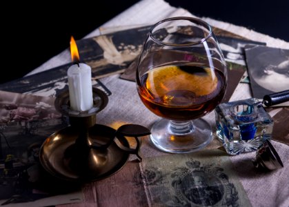 Beverage Burnt Candle