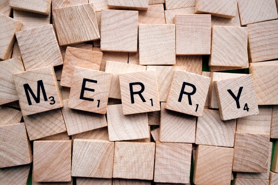 Letters Merry Scrabble