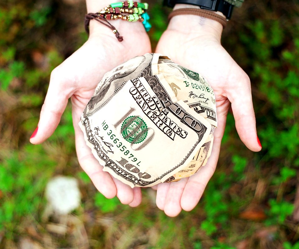 Cash Dollars Hands