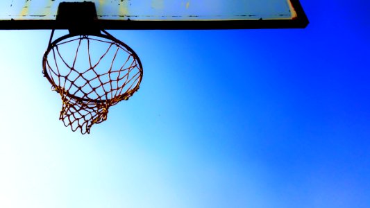 Basketball Hoop Blue photo