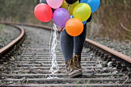 Balloons Boots Colorful