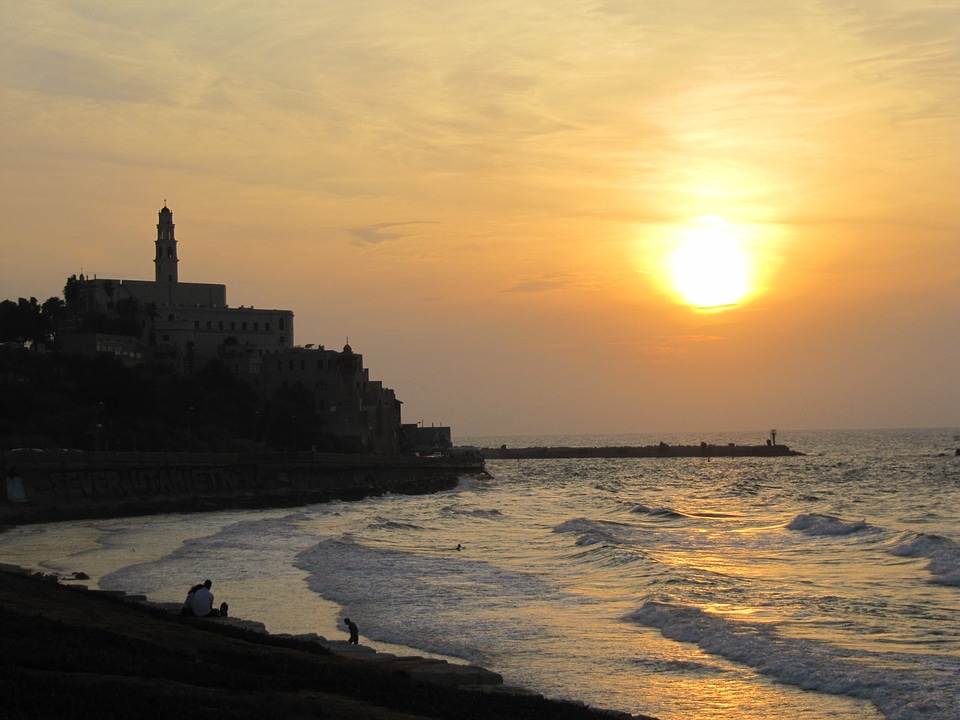 Tel aviv sea sunset