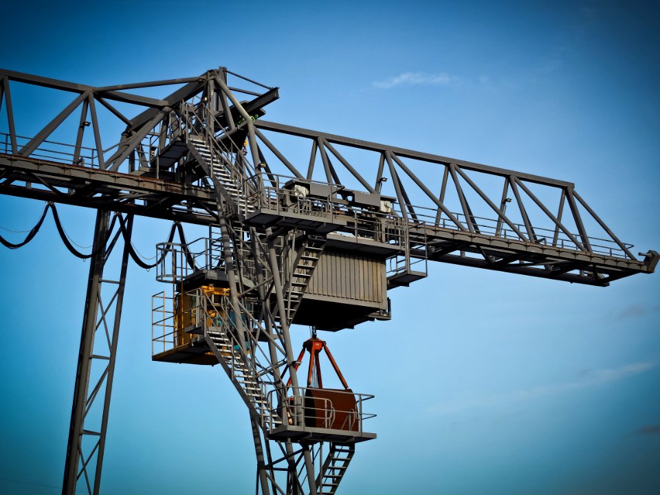 Crane Against Clear Sky