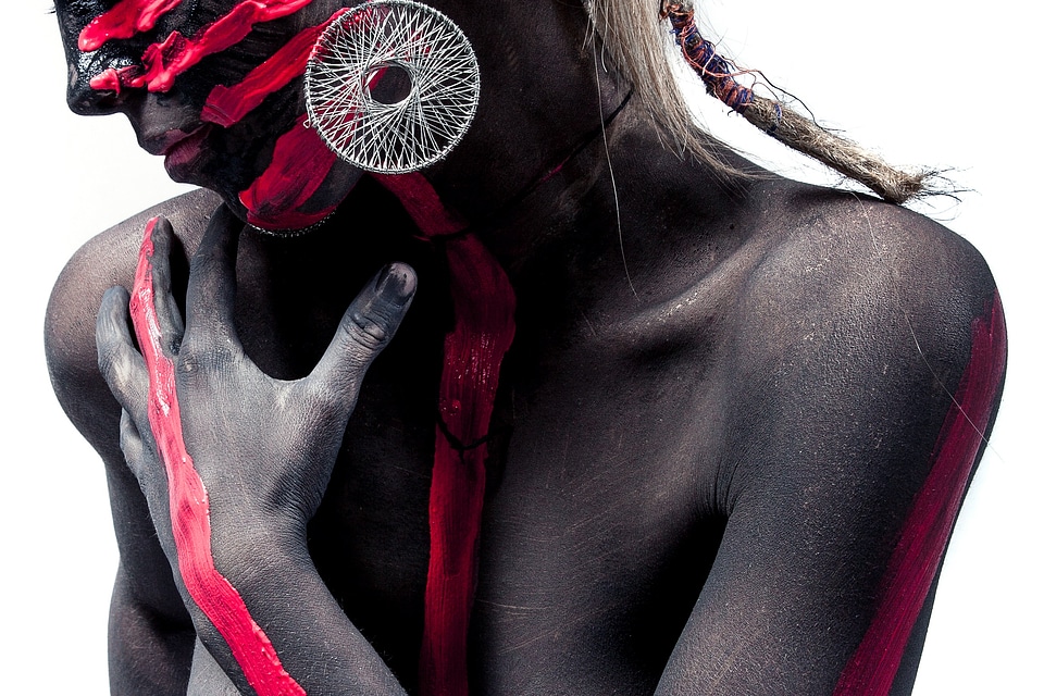 Bodypaint girl beauty