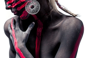 Bodypaint girl beauty