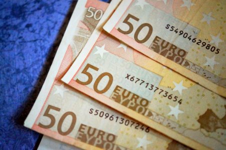 Close-up Of 50 Euro Money photo
