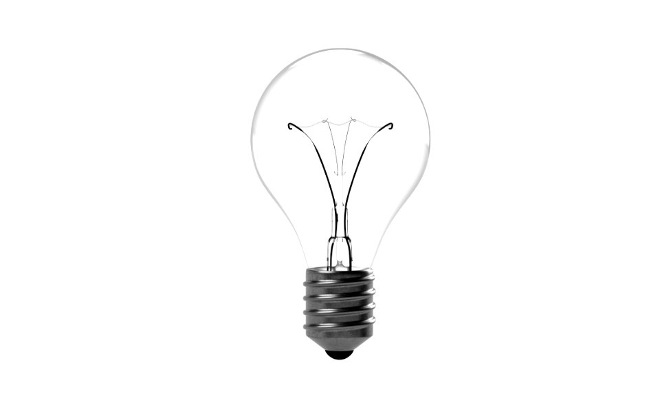 Light Bulb Against White Background