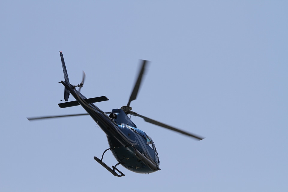 Helicopter scenic flight Free photos