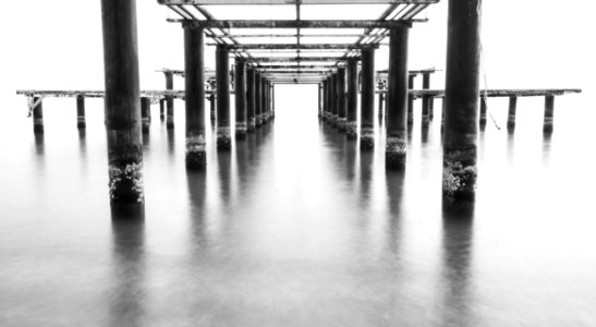 Architecture Black-and-white Ocean