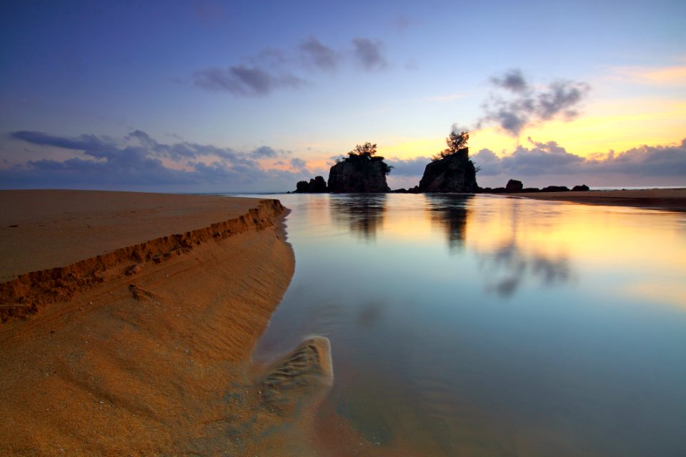 Backlit Beach Dawn