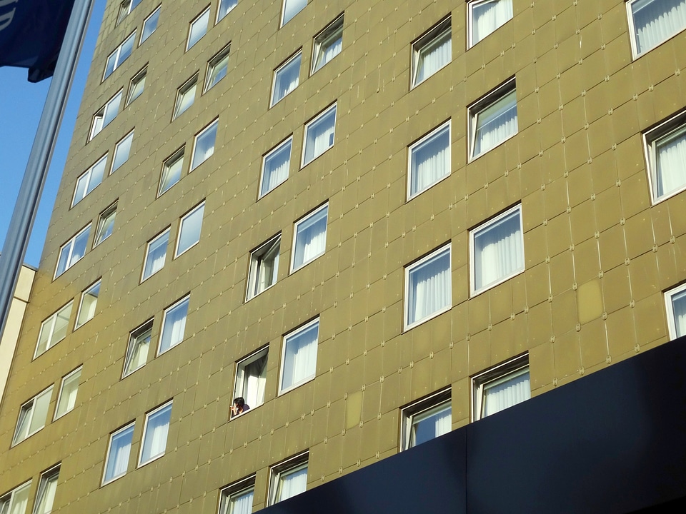 Turquoise curtain big city