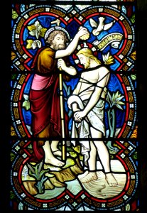 Baptism Of Jesus Christ Stained Glass