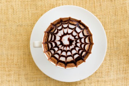 Cappuccino On White Saucer