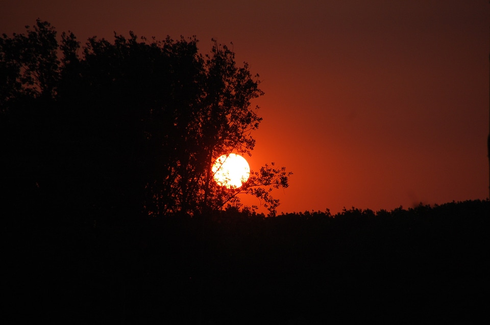 Twilight evening sky
