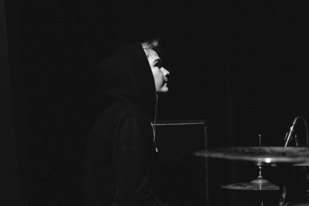 Black-and-white Dark Drum